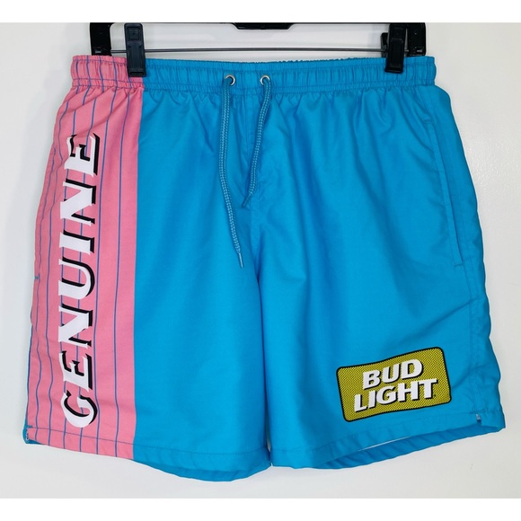 Rare Budlight Limited Edition Retro Spring Break Swim Shorts - Picture 13 of 15